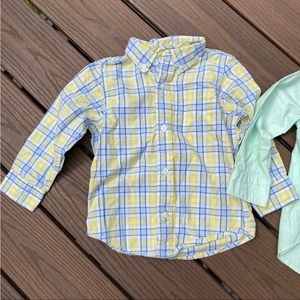 Gymboree boys plaid button down - 2T
